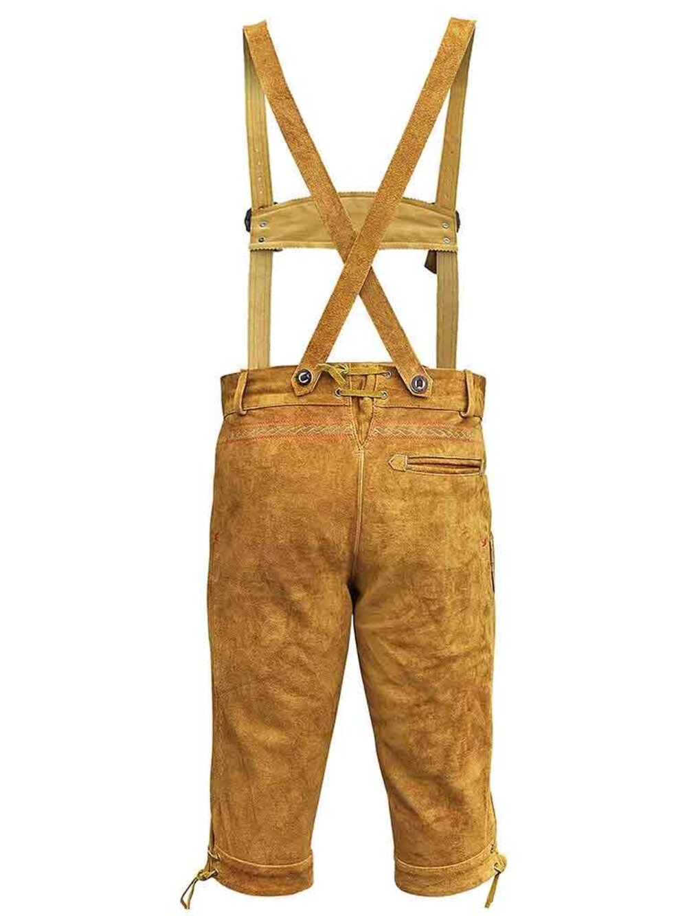 Men’s Bavarian Kniebundhosen Zimmer Oktoberfest Wear Golden Brown - Picture 11 of 12